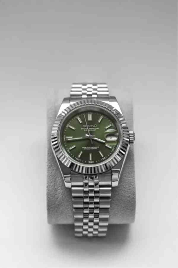 Hodinky SeikoMod Datejust Olive - foto 5