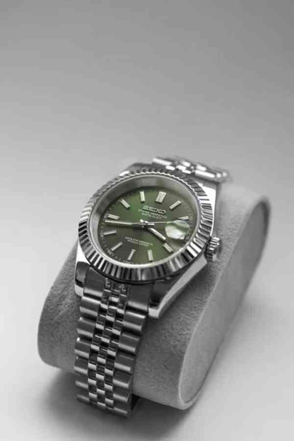 Hodinky SeikoMod Datejust Olive - foto 2