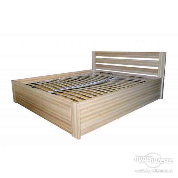 postel buková ATOS 180x200 cm s úložným prostorem - foto 2