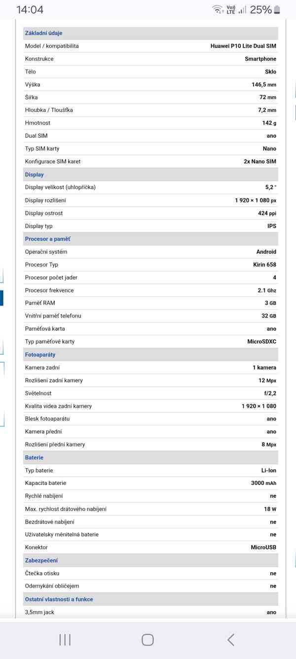 Huawei P10 Lite, v top stavu, 3gb/32gb - foto 12