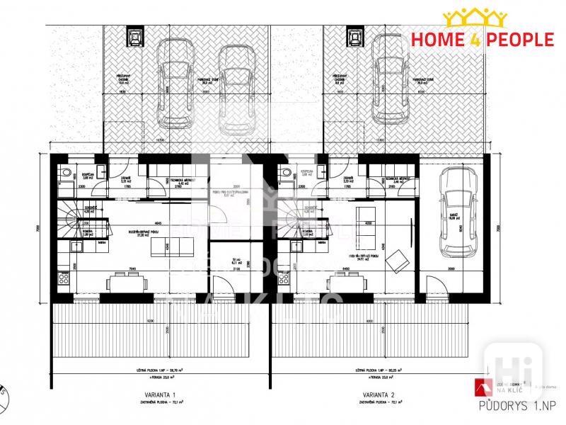 Prodej řadového rodinného domu 4+kk s garáží, Uherský Brod - Těšov s pozemek (č.8) 658 m2. - foto 2