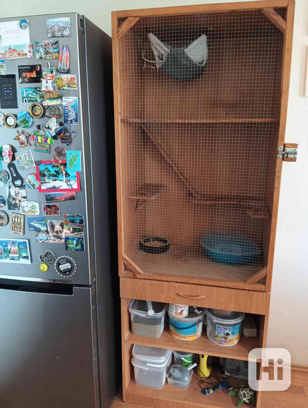 Prodám voliéru Š70/V191/H46 s bohatou výbavou v ceně  - foto 1