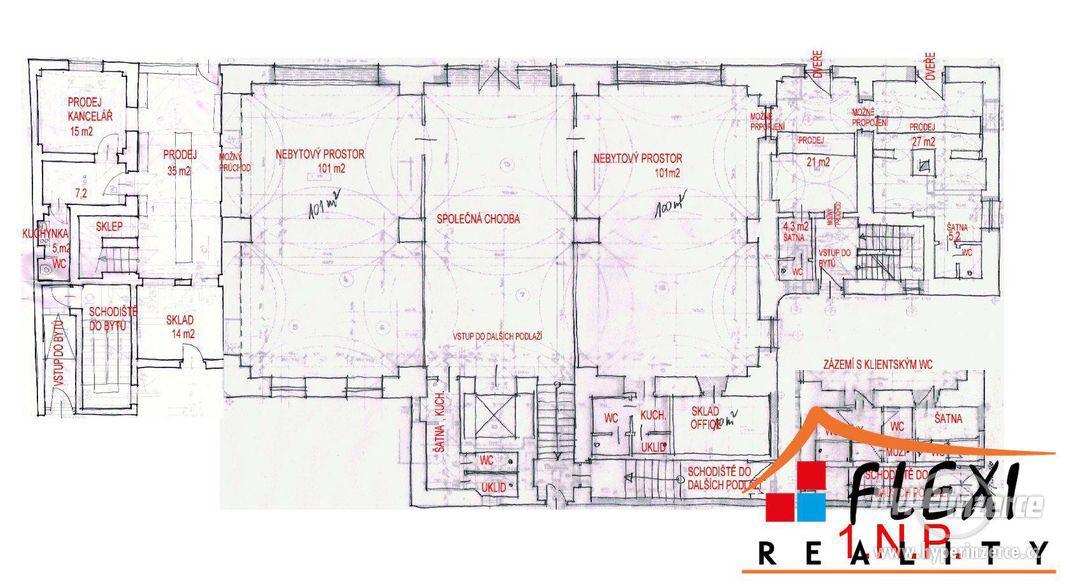 Pronájem obchodních prostor 177 m2 ul. Otická, Opava - Předměstí - foto 2