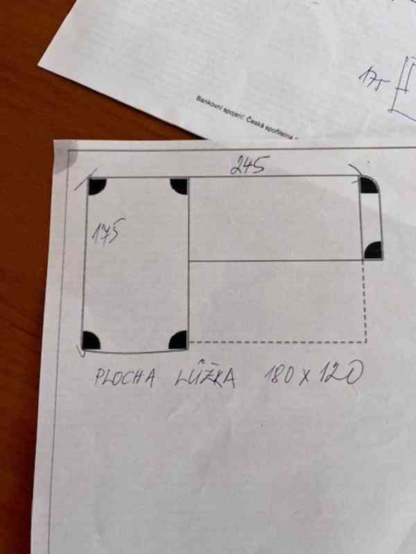Rohová šedá kožená sedací souprava - foto 4