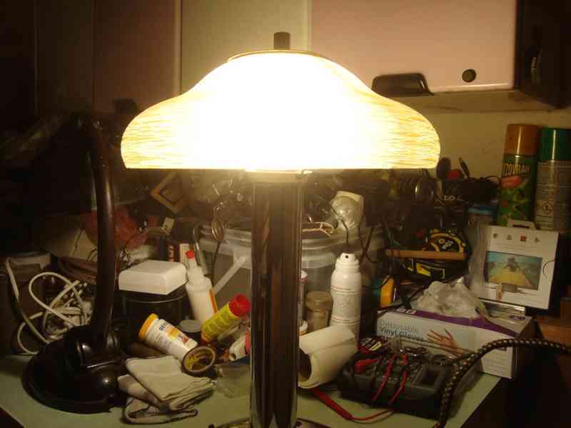 Retro starožitná stolní lampa lampička Napako typ 8239 - foto 17