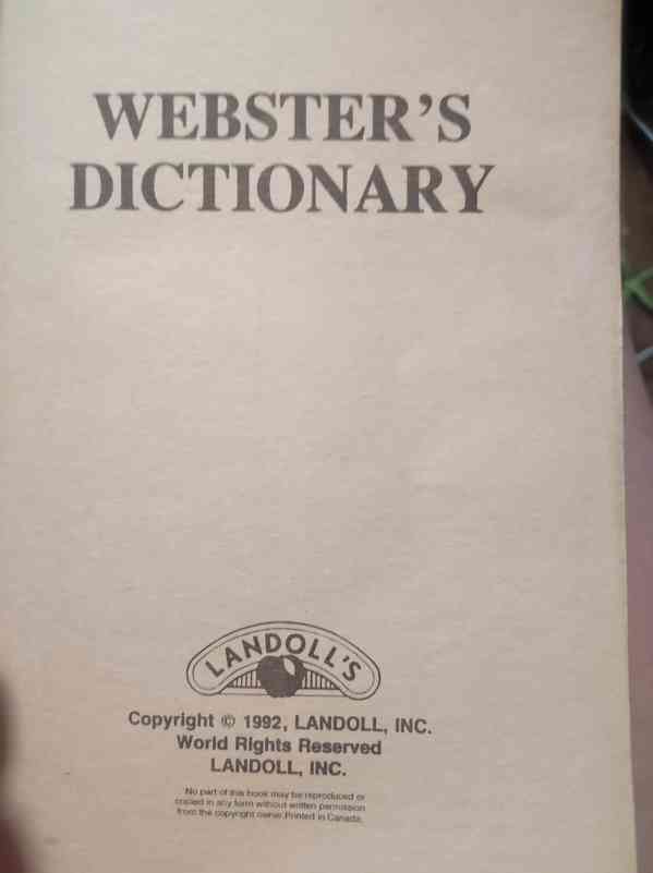 Webster's Dictionary  - foto 3
