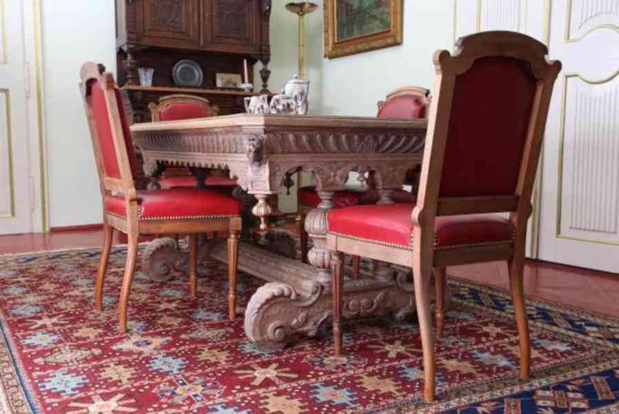 Psací, jídelní stůl Dolfijn z 19. století  - foto 6