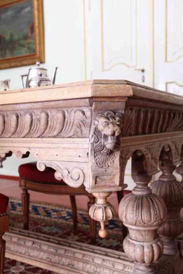 Psací, jídelní stůl Dolfijn z 19. století  - foto 2