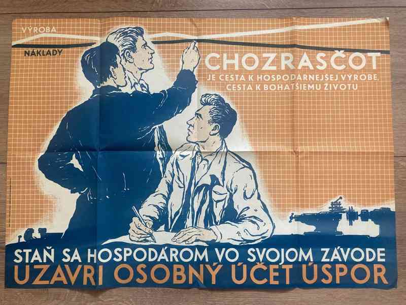 Slovenský budovateľský plagát (1956) - foto 2