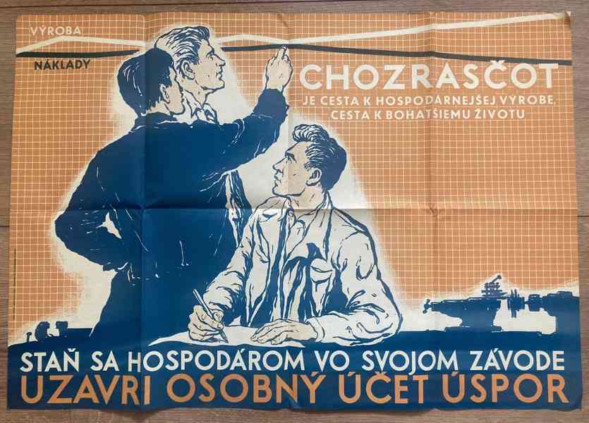 Slovenský budovateľský plagát (1956) - foto 1