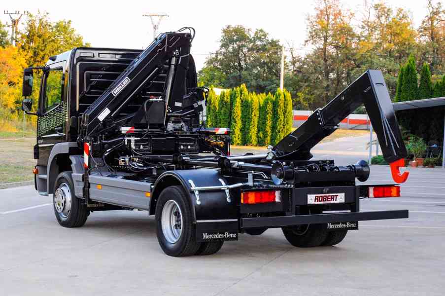 MERCEDES ATEGO 1218 NOVÝ HÁKOVÝ NOSIČ KONTEJNERŮ + HYDR. RUK - foto 78