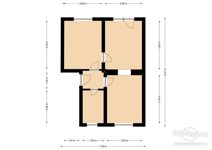 Prodej bytu 2+1 54 m2 Smetanova, Chvaletice - foto 4