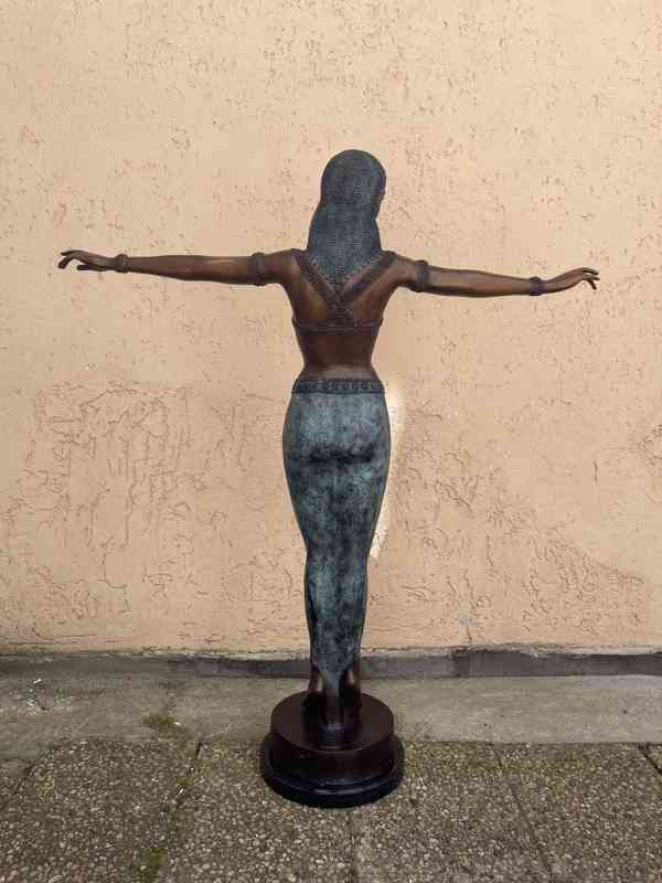 Velká bronzová socha - tanečnice 154 cm styl D. H. Chiparus - foto 7