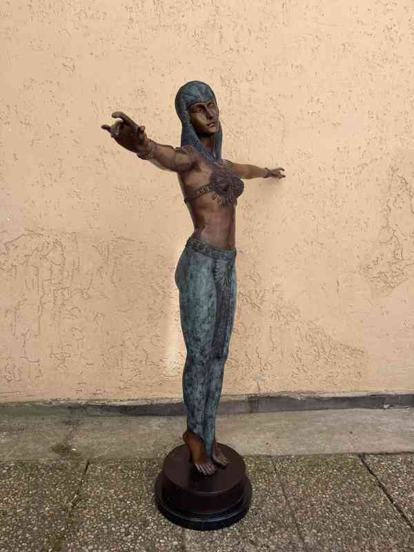 Velká bronzová socha - tanečnice 154 cm styl D. H. Chiparus - foto 3