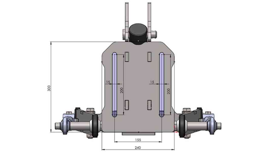 PŘEDNÍ HYDRAULIKA TRAKTORU CAT. 1 - ECO PRO TRAKTOR - foto 4