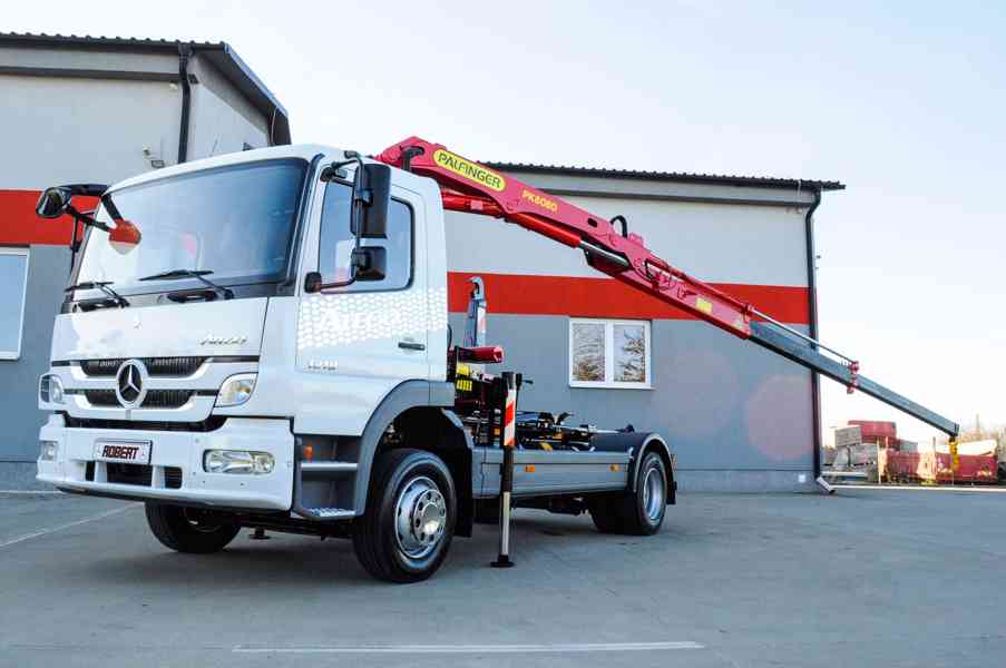 MERCEDES ATEGO 1218 HÁKOVÝ NOSIČ KONTEJNERŮ HYDR. RUKA EU5 - foto 94