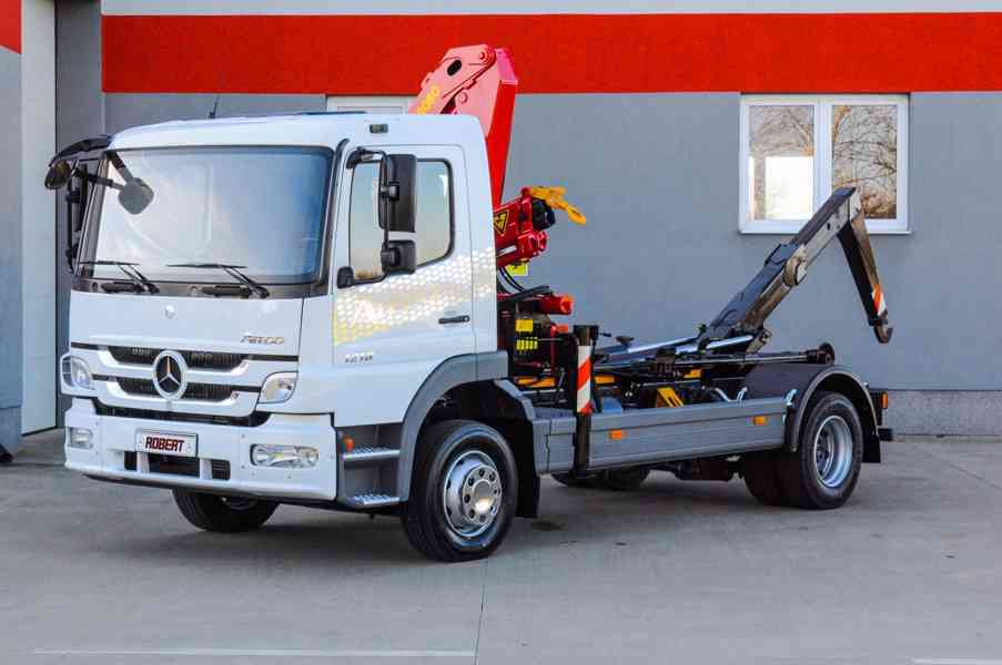 MERCEDES ATEGO 1218 HÁKOVÝ NOSIČ KONTEJNERŮ HYDR. RUKA EU5 - foto 76