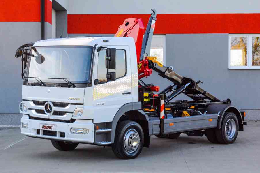 MERCEDES ATEGO 1218 HÁKOVÝ NOSIČ KONTEJNERŮ HYDR. RUKA EU5 - foto 81