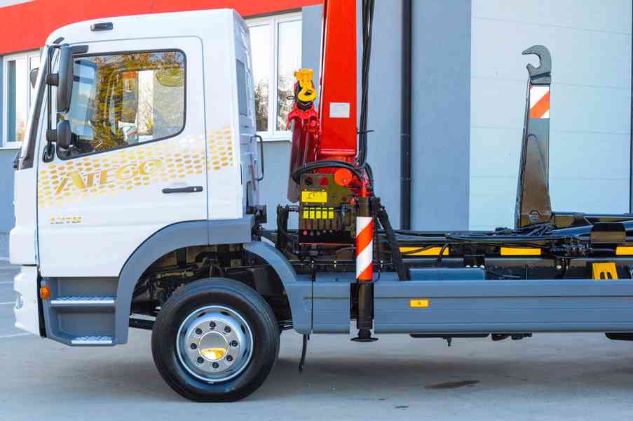 MERCEDES ATEGO 1218 HÁKOVÝ NOSIČ KONTEJNERŮ HYDR. RUKA EU5 - foto 69