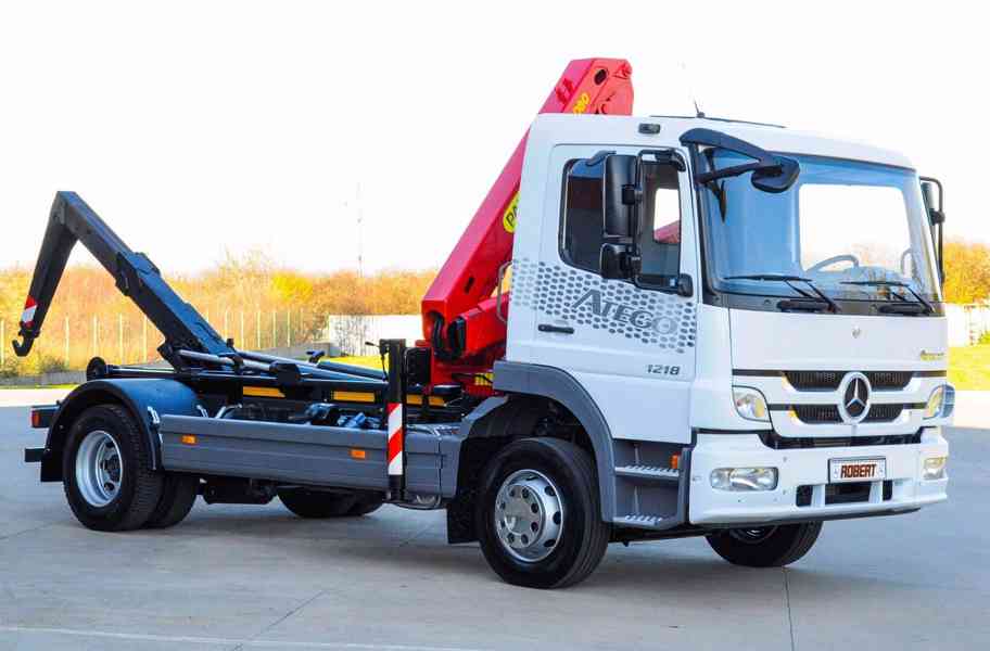 MERCEDES ATEGO 1218 HÁKOVÝ NOSIČ KONTEJNERŮ HYDR. RUKA EU5 - foto 77