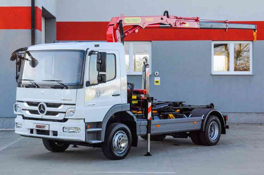 MERCEDES ATEGO 1218 HÁKOVÝ NOSIČ KONTEJNERŮ HYDR. RUKA EU5 - foto 90