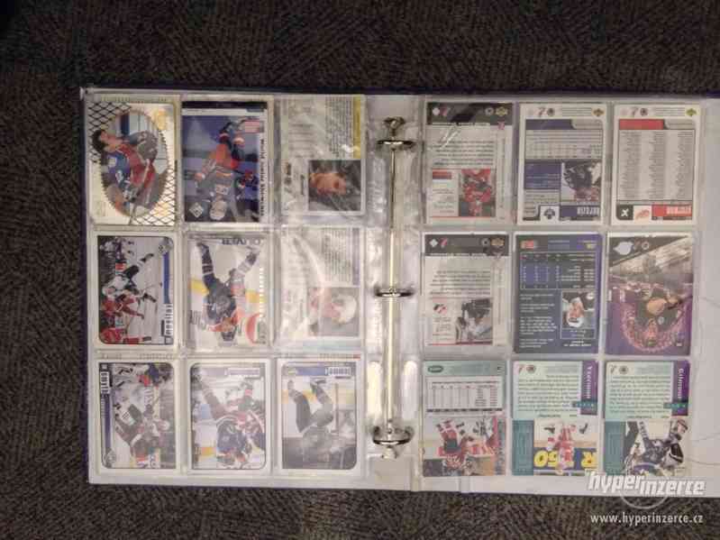 Album s hokejovými kartičkami z 90-tých let, tisk Kanada, US - foto 3