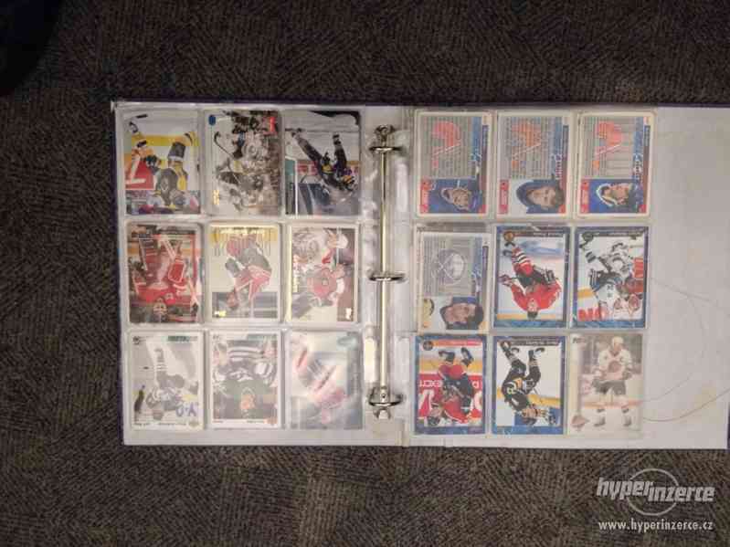 Album s hokejovými kartičkami z 90-tých let, tisk Kanada, US - foto 4