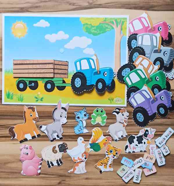 Didakticka hra "Modrý traktor - 1" - foto 1