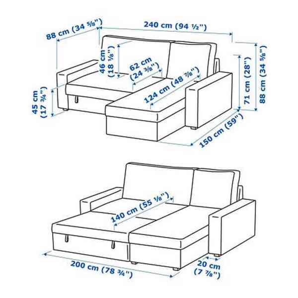Rozkládací sedací souprava Ikea - foto 6
