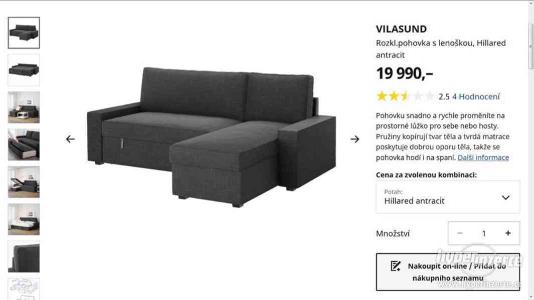 Rozkládací sedací souprava Ikea - foto 2