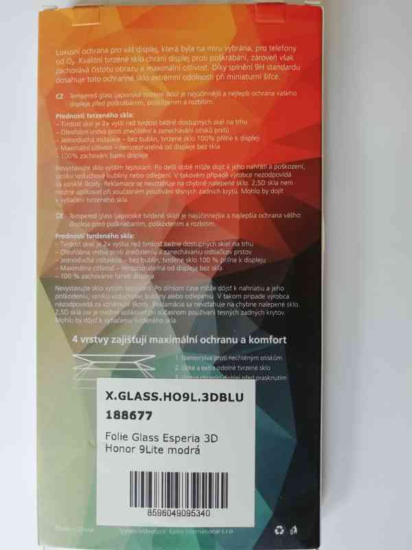 Ochranné sklo Honor 9 Lite - foto 2
