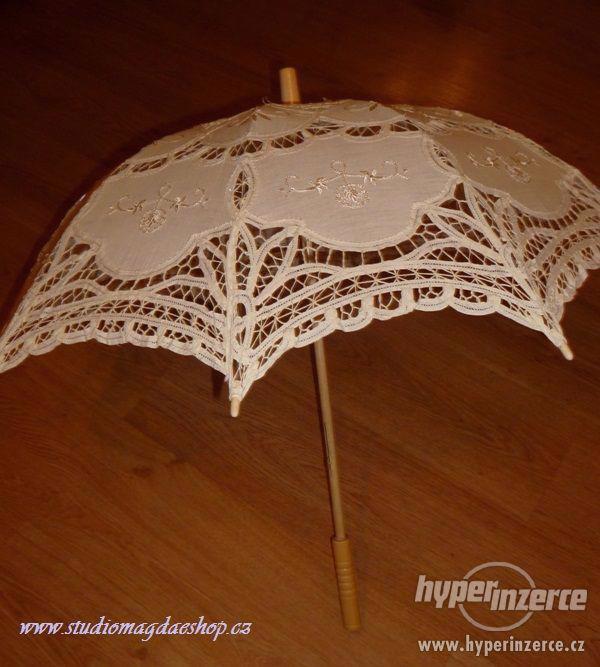 Krajkový slunečník - deštník - paraple - foto 1
