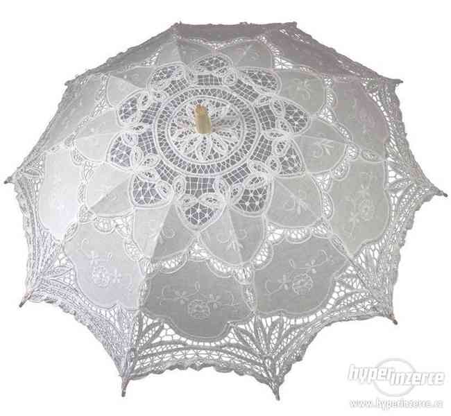 Krajkový slunečník - deštník - paraple - foto 2