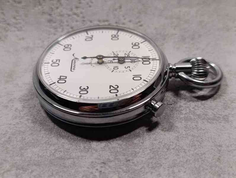 Švýcarské kapesní stopky MINERVA – funkční, krásný stav - foto 21