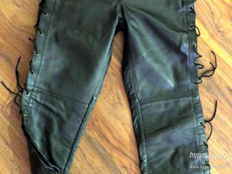Dámské kožené kalhoty se šněrováním od PSI Hubík - foto 3