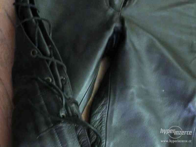 Dámské kožené kalhoty se šněrováním od PSI Hubík - foto 4