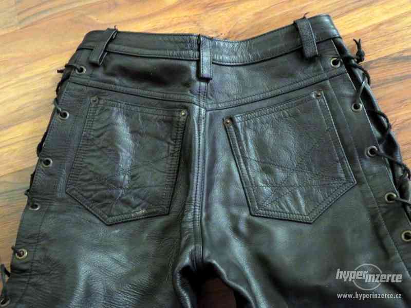 Dámské kožené kalhoty se šněrováním od PSI Hubík - foto 5