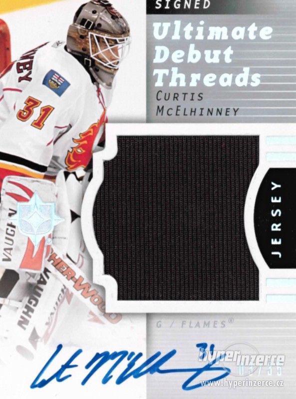 Curtis McElhinney 2007-08 ULTIMATE DEBUT THREADS ROOKIE Jers - foto 1