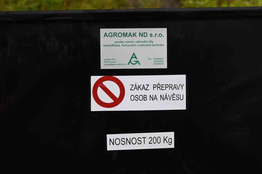 Vozík NT 2 Seco za traktůrek / sekačku - foto 3