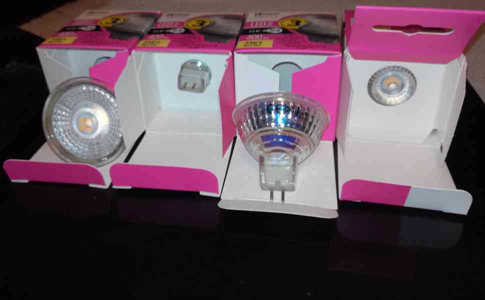 4 nové LED žárovky EMOS GU 5,3 JEŠTĚ V ZÁRUCE - foto 3