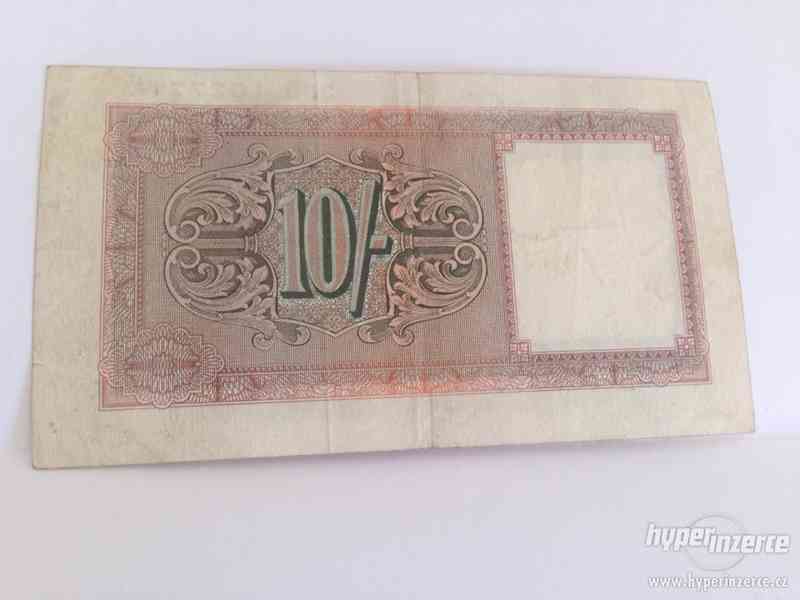 Prodám bankovku British Military Authority, 10 Shilinků - foto 3