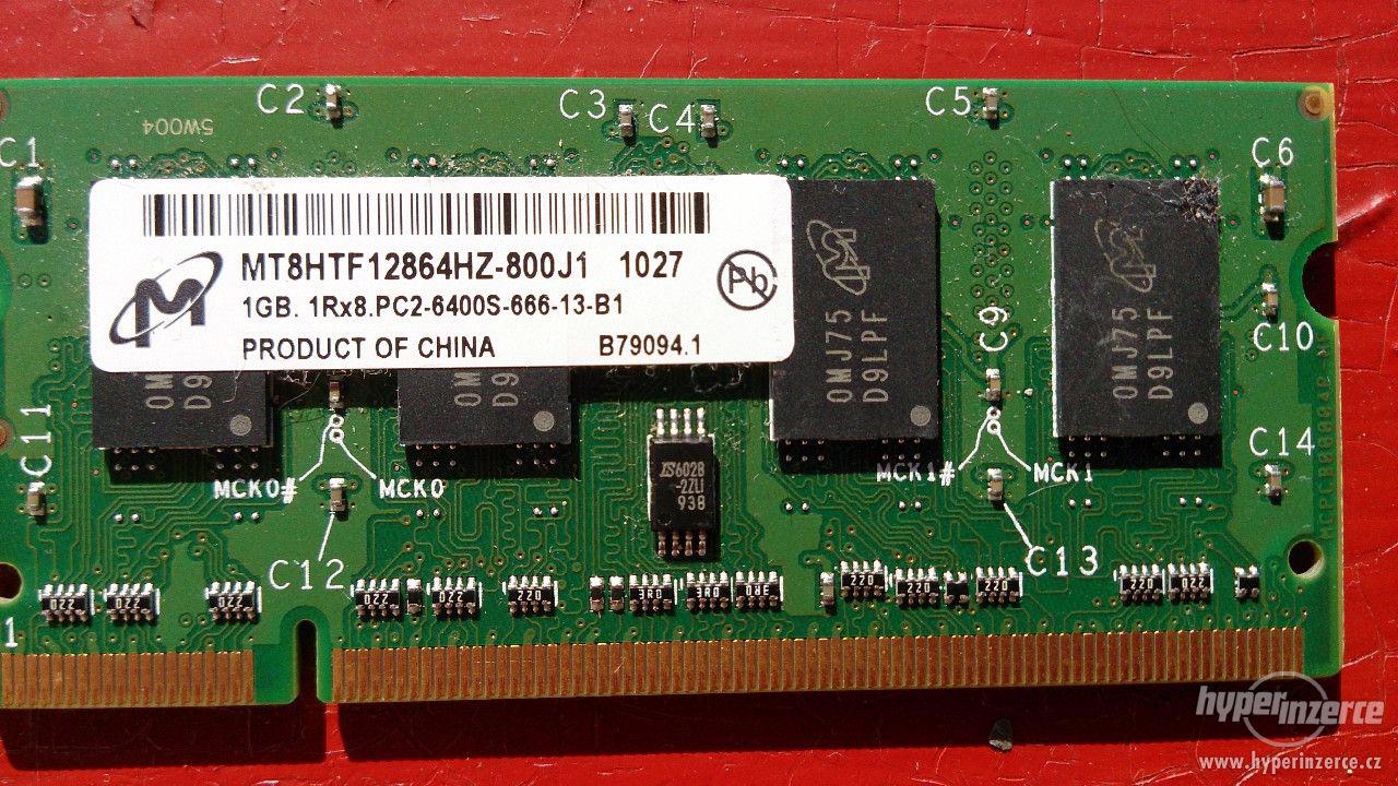 Paměť do notebooku DDR2 1GB - foto 1