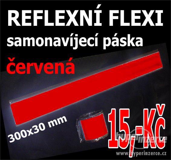 Reflexní pásky na oděv, samonavíjecí 30x3 cm - foto 2