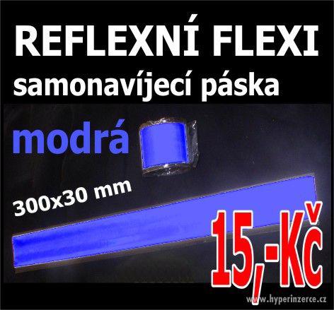 Reflexní pásky na oděv, samonavíjecí 30x3 cm - foto 3