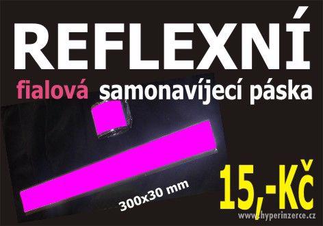 Reflexní pásky na oděv, samonavíjecí 30x3 cm - foto 5