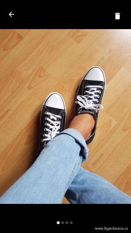 Černé boty Converse - foto 1