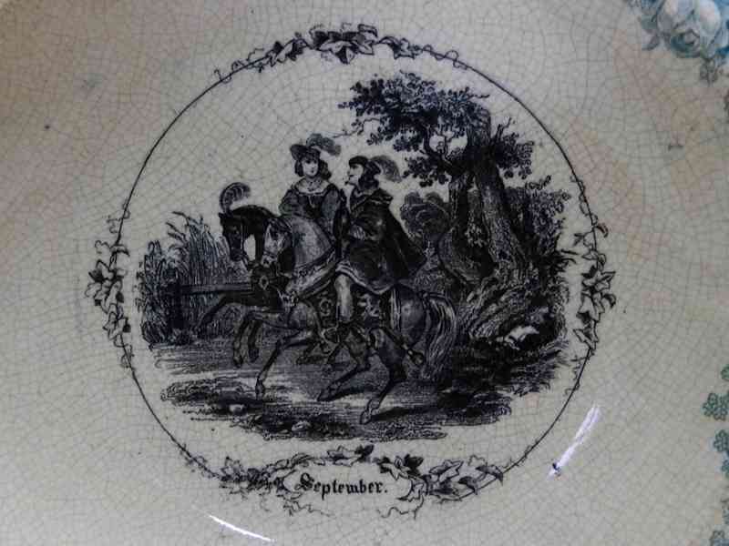 Dekorační Talíř September  A. Nowotny Altrohlau Stará role - foto 3