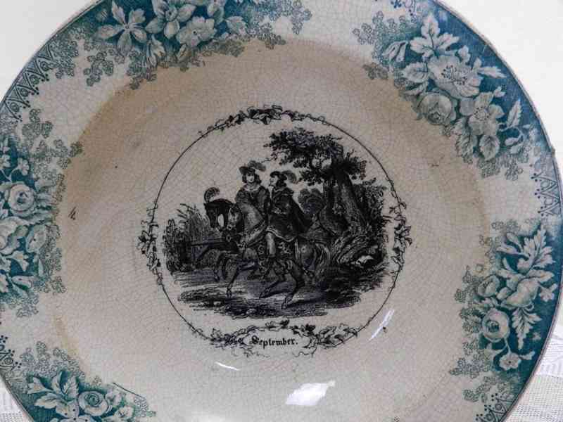 Dekorační Talíř September  A. Nowotny Altrohlau Stará role - foto 2