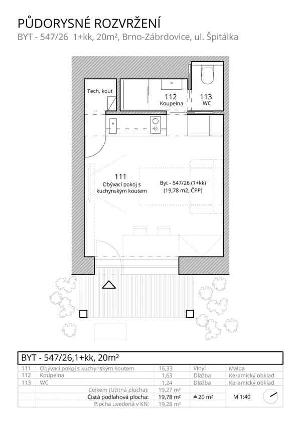 Pronájem byt 1+kk, Brno (od 01.03.2026) - foto 19