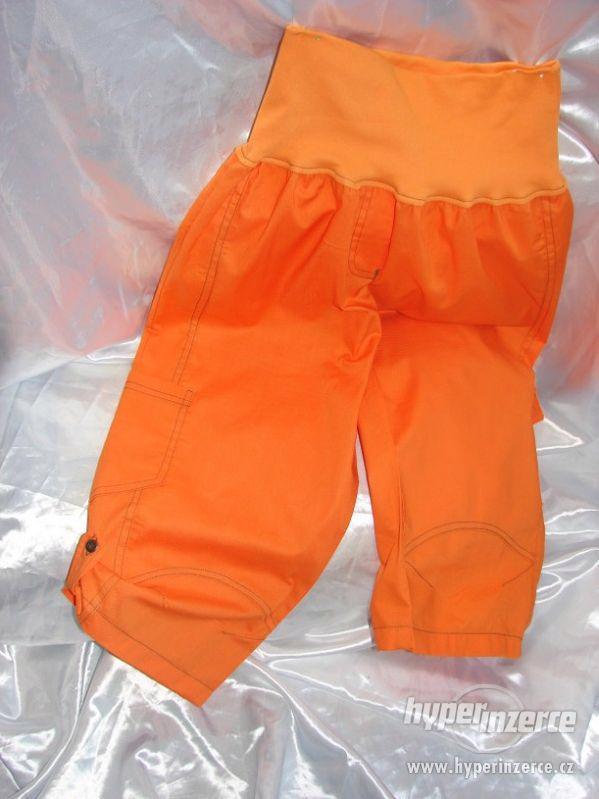 Těhotenské 3/4 capri super oranžové hit léta